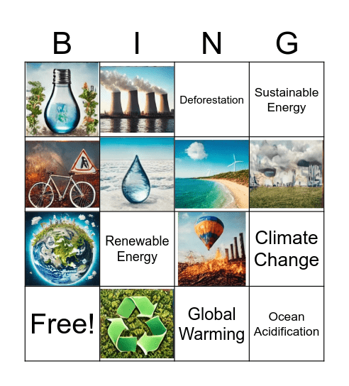 GLOBAL WARMING Bingo Card