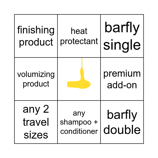 Buttercup Sales Bingo Card