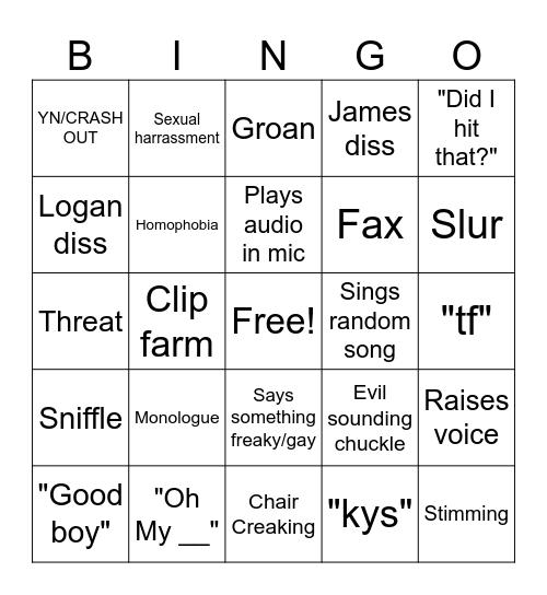 KONNER Bingo Card