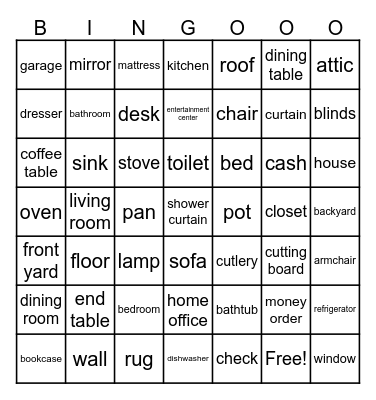 Unit 4 Bing Bingo Card