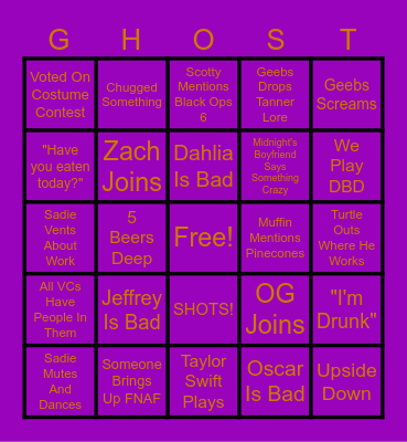 HALLOWEEN BINGO Card