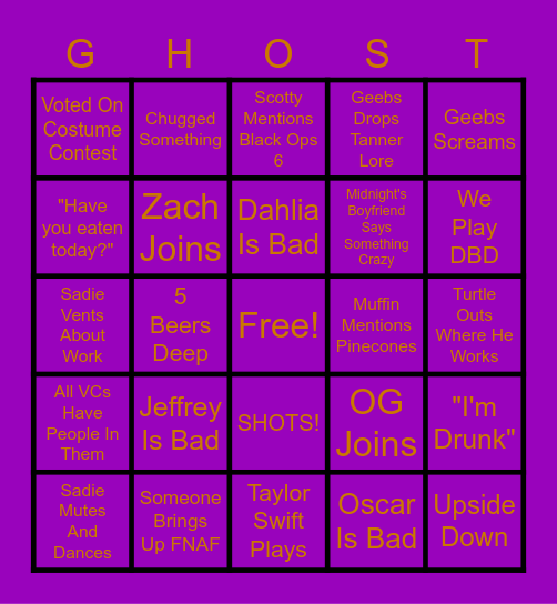 HALLOWEEN BINGO Card