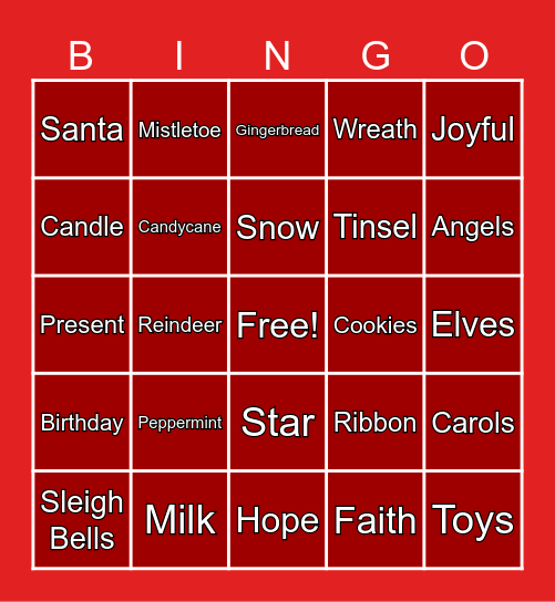 Winter Wonder Bingo Card