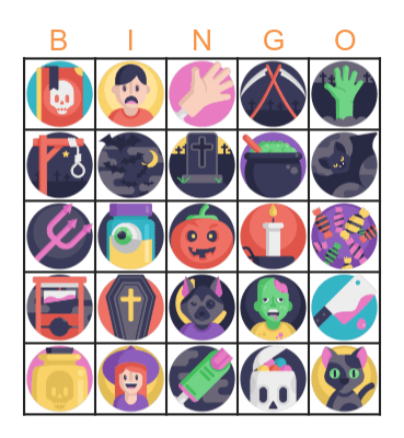 BINGO DE L'HALLOWEEN Bingo Card