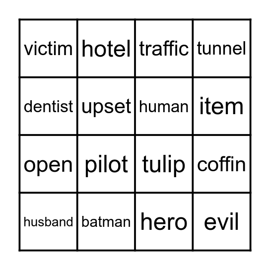 vc.cv and v.cv Bingo Card