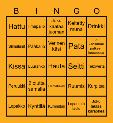 HALLOWEEN Bingo Card