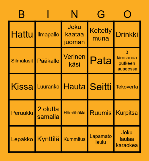 HALLOWEEN Bingo Card