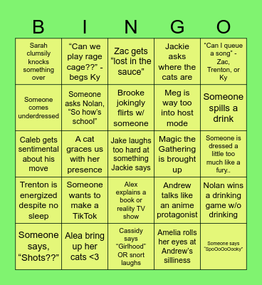 HAPPY HALLOWEEN!! Bingo Card