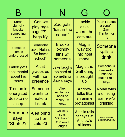 HAPPY HALLOWEEN!! Bingo Card