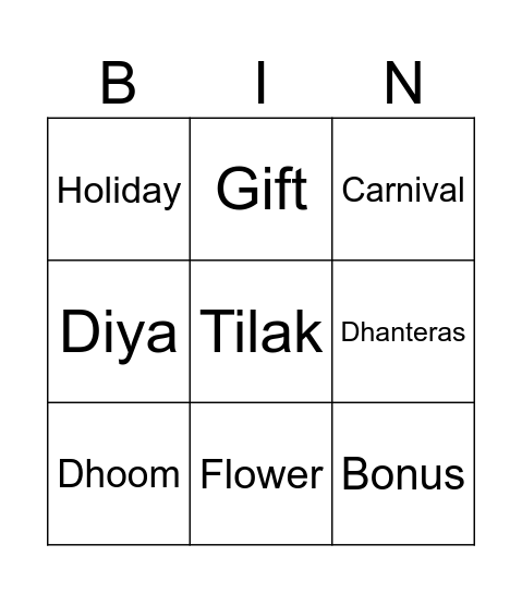 Bingo Card