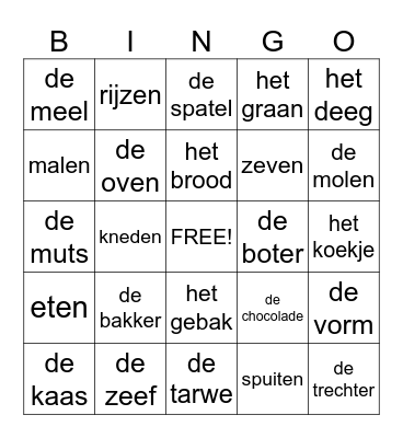 BAKKER bingo Card
