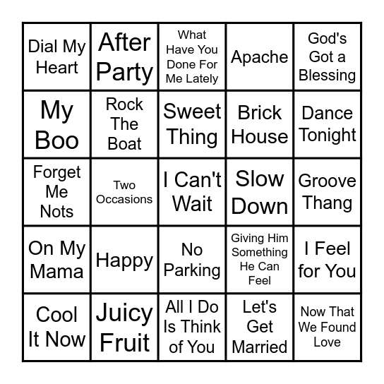 VIBE BINGO ROUND TWO Bingo Card