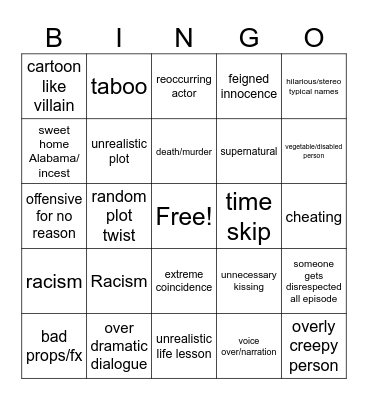 Tomorrows teachings bingo Card