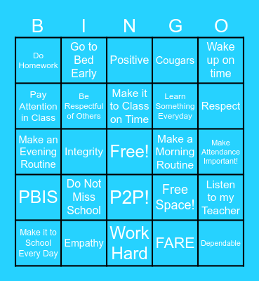 Pathways to Potential Bingo Card