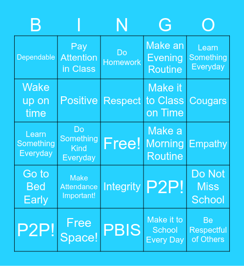 Pathways to Potential Bingo Card