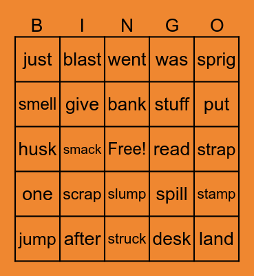 Candy Corn Bingo Card