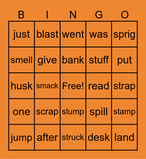 Candy Corn Bingo Card