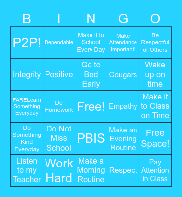 Pathways to Potential Bingo Card
