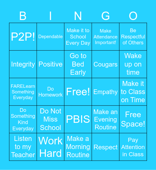 Pathways to Potential Bingo Card