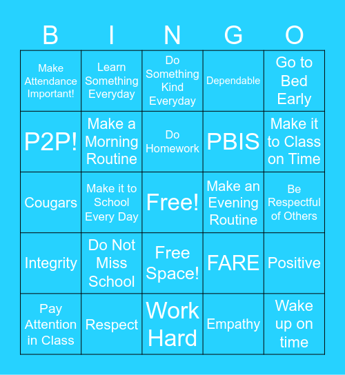 Pathways to Potential Bingo Card