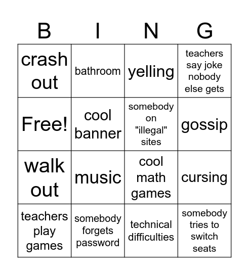 lab bingo Card