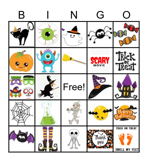 Halloween Bingo . Bingo Card