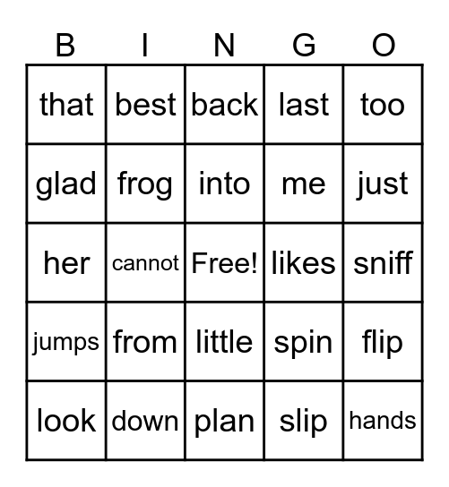 ER # 1 - 18 Bingo Card