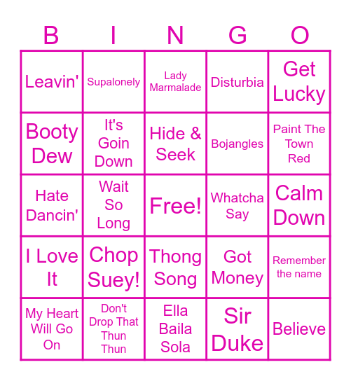 5th Orbit Power Hour Throwback (2023) Bingo Card