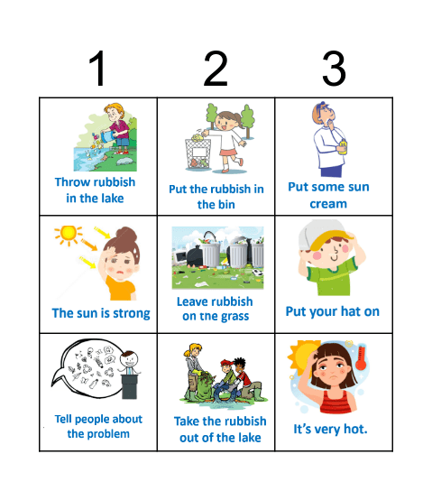 VOCABULARY Bingo Card