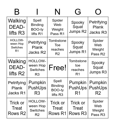 HALLOWEEN BINGO Card