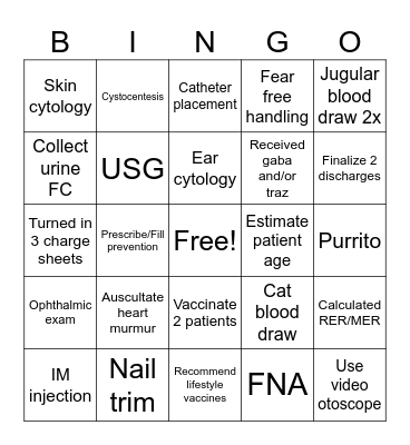 CP Skills Bingo Card