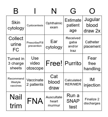 CP Skills Bingo Card