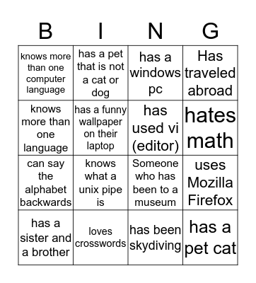 AP CS with DS Bingo Card