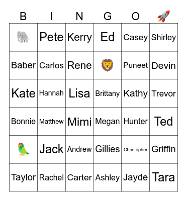 Grow & Goof Bingo Card