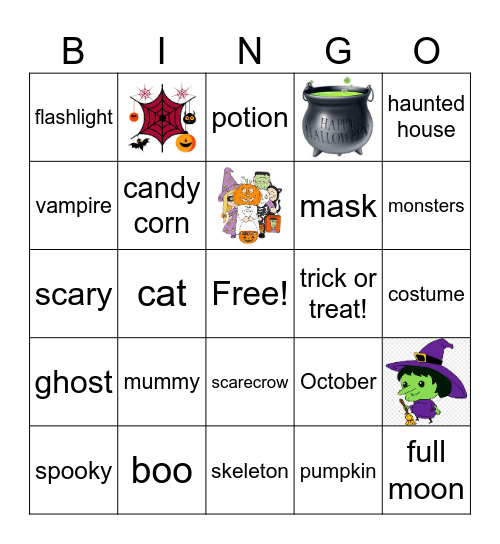Halloween Bingo Card