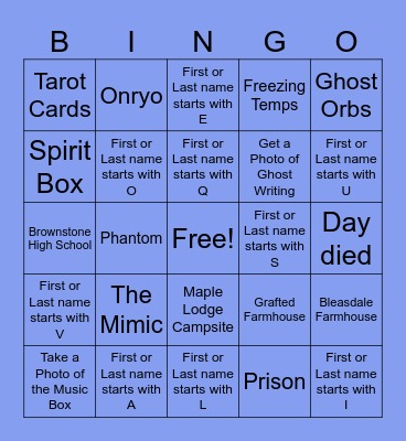 DayFlower's Bingo Card