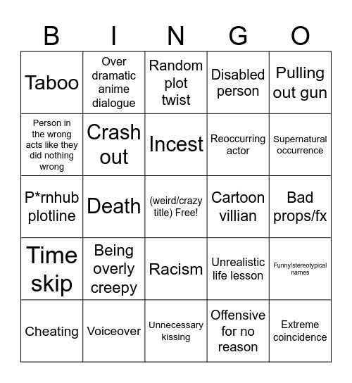 Tommorows teaching bingo Card