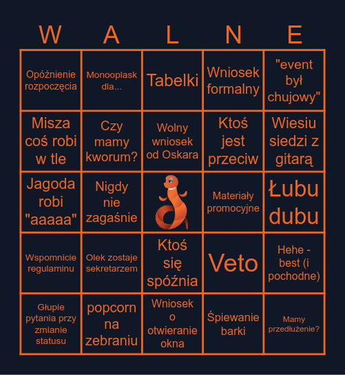 Amplitronowe bingo Card