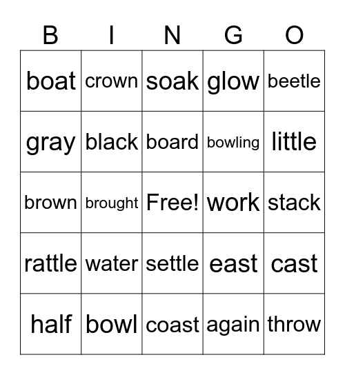 sipps Lesson 41 Bingo Card