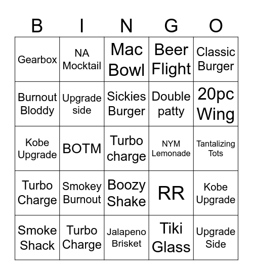 SICKO FT WORTH Bingo Card