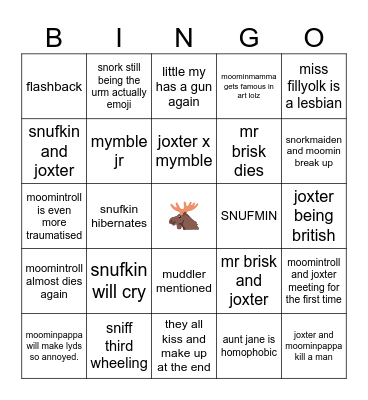 moomins s4!! Bingo Card
