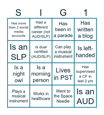 Find Someone Who... Bingo Card
