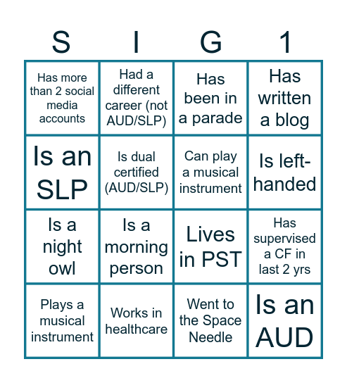 Find Someone Who... Bingo Card