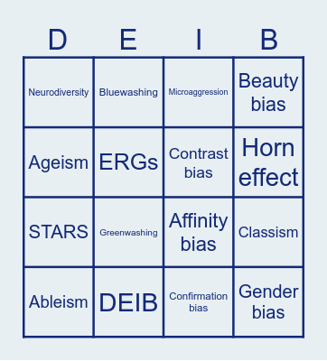 KNOW THE JARGON Bingo Card