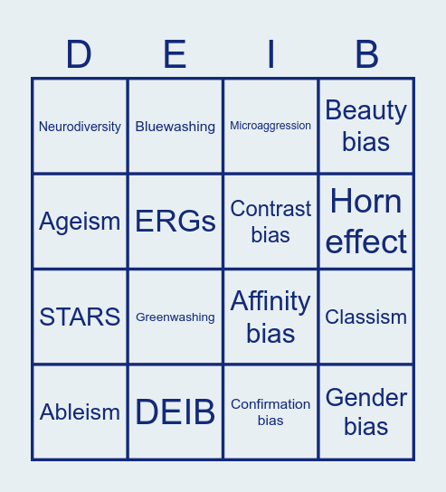 KNOW THE JARGON Bingo Card