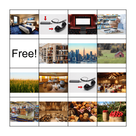 Where do you live? Bingo Card