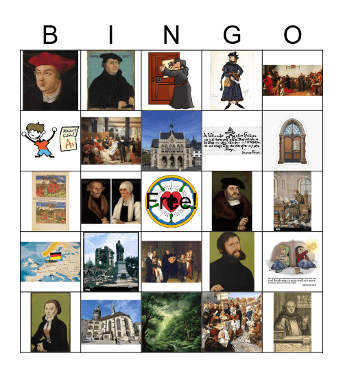 Luther Bingo Card