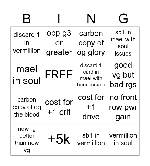 vg set6 verm/mael Bingo Card