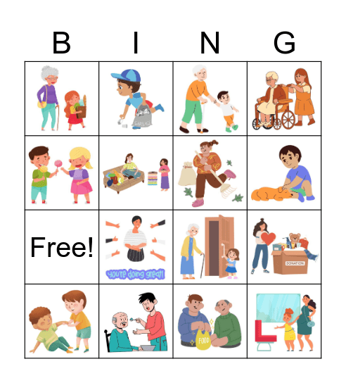 Kindness bingo Card