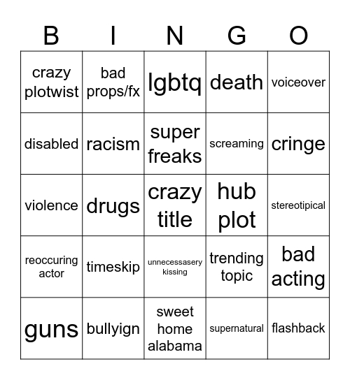 tommorows teachings bingo Card